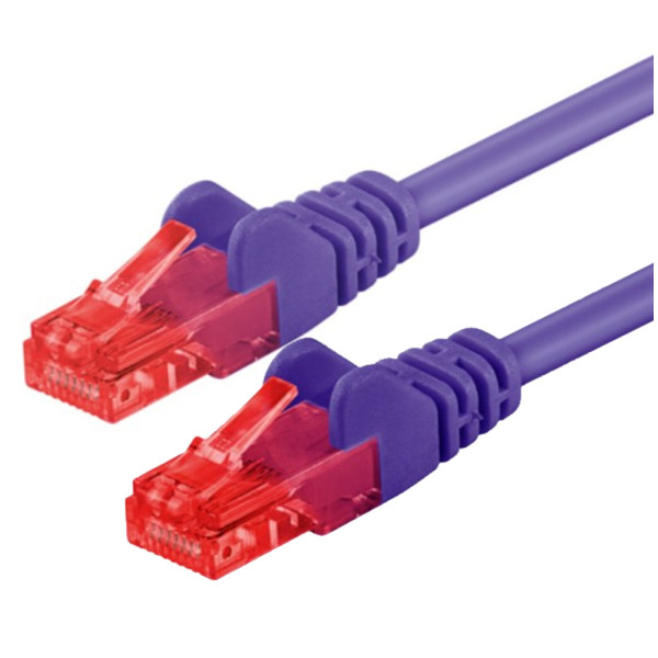 Cavo di rete Patch in CCA Cat.6 Viola U/UTP 2m