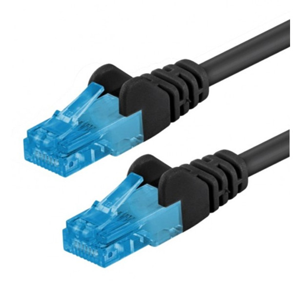 Cavo di rete Patch in Rame Cat. 6A Nero UTP 3 metri