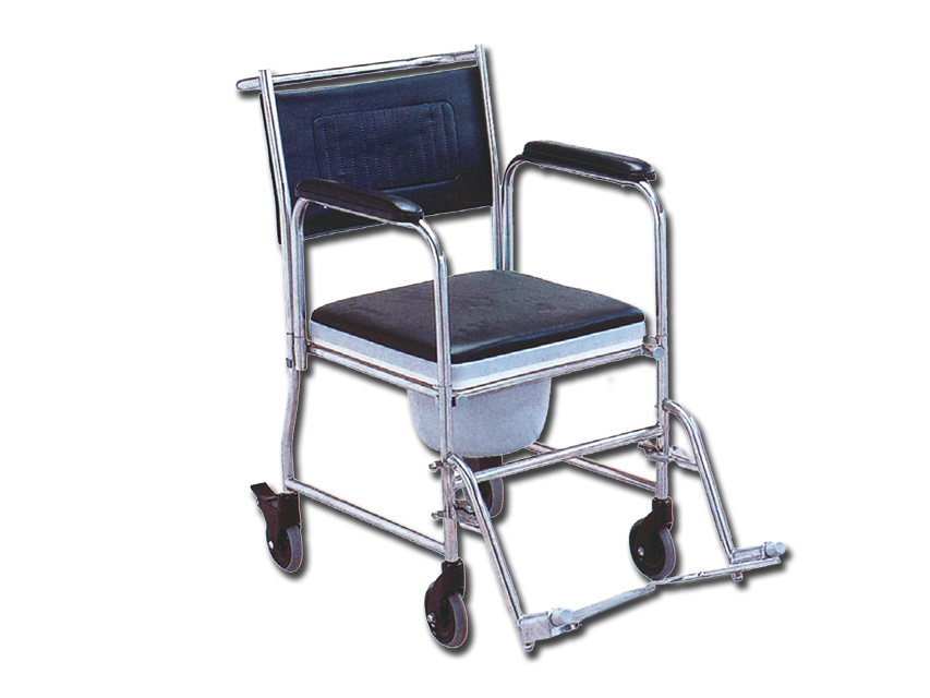[27703] CARROZZINA DA COMODA con rotelle - acciaio inox