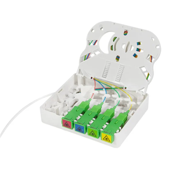 [ILWL_FT4-SCAPC-4] Scatola di Terminazione Ottica di Appartamento (STOA) FTTH 4x SC/APC con Cavo di Installazione da 40m