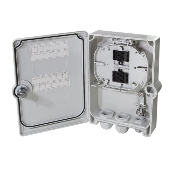 [I-CASE_FTTH-OUT24] Scatola di Giunzione Fibra Ottica 24 Fibre per Applicazioni FTTH/FTTB