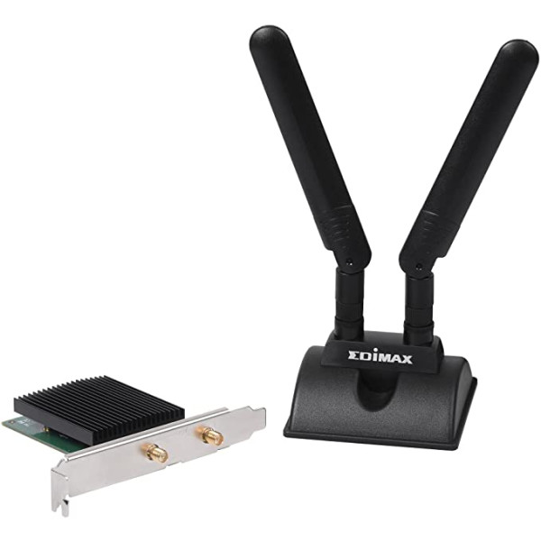 [ICE-BR7833AXP] Adattatore WiFi AX3000 Scheda plug-in WLAN PCI Express 3000 MBit/s Bluetooth 5.0, EW-7833AXP