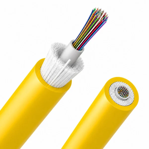 Cavo Loose Dielettrico da Interno 48 fibre 9/125 OS2 B2ca LSZH Giallo