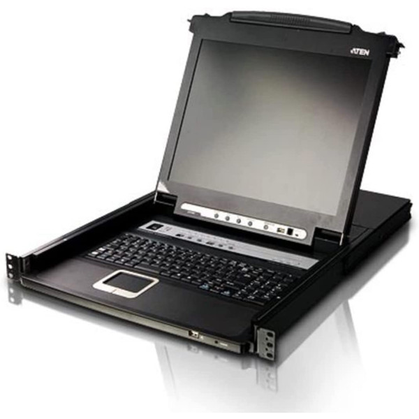 [IDATA_CL5716N] Switch KVM LCD a Binario Singolo PS2-USB VGA a 16 porte 19'', CL5716N