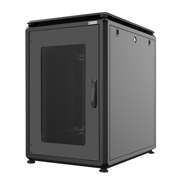 [I-CASE_EV-1661BK] Armadio Server Rack 19'' 600x1000 16 Unit&agrave; Nero serie Evolution