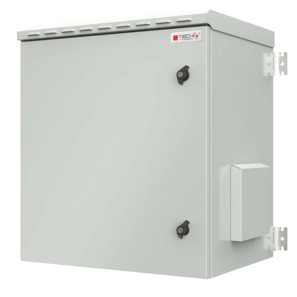 [I-CASE_IP55-945] Armadio Rack 19'' a Parete 9U Grigio IP55 Porta Cieca prof. 450 mm