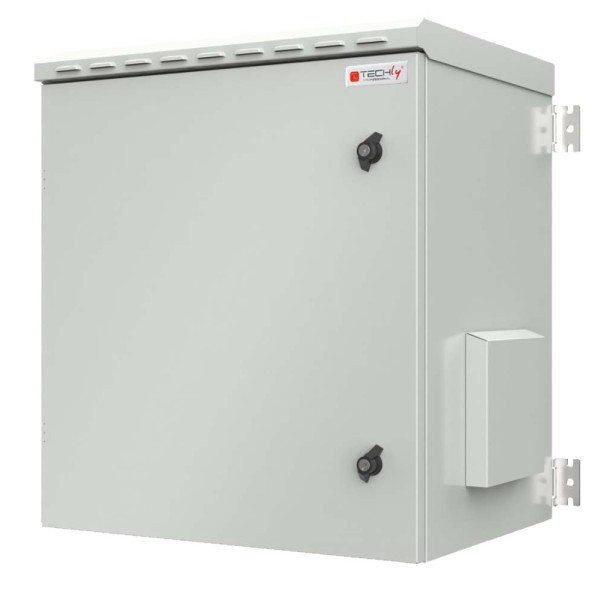 Armadio Rack 19'' a Parete 12U Grigio IP55 Porta Cieca prof. 450 mm