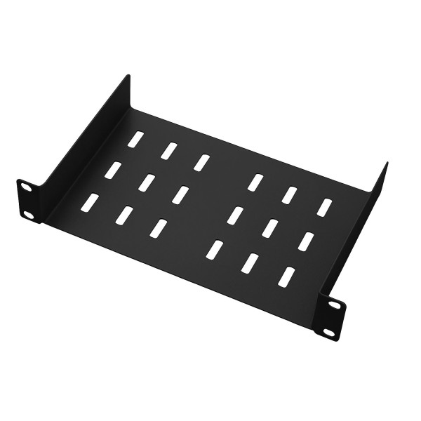 [I-CASE_M11-TRB] Mensola per Rack 10'' 150 mm 1U Nero 2 punti