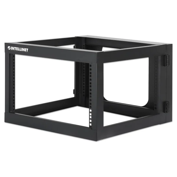 [I-CASE_OFSW-0660BK] Armadio a Muro 19'' Open Frame 4 Montanti 6U