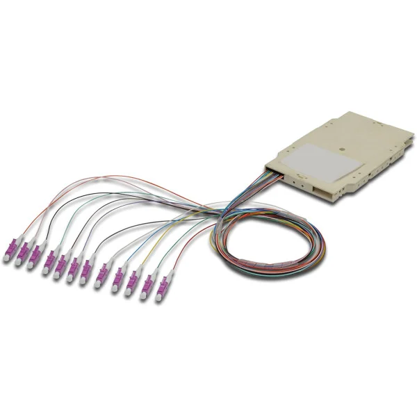 [ILWL_PG-LC-OM4-SPC] Cassetta di Giunzione Attrezzata con 12 Pigtail Fibra Multimodale OM4 LC 50/125 2m