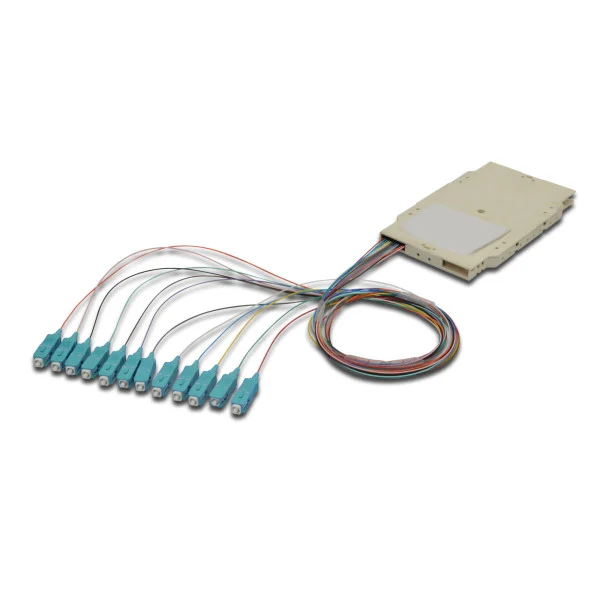 [ILWL_PG-SC-OM3-SPC] Cassetta di Giunzione Attrezzata con 12 Pigtail Fibra Multimodale OM3 SC 50/125 2m