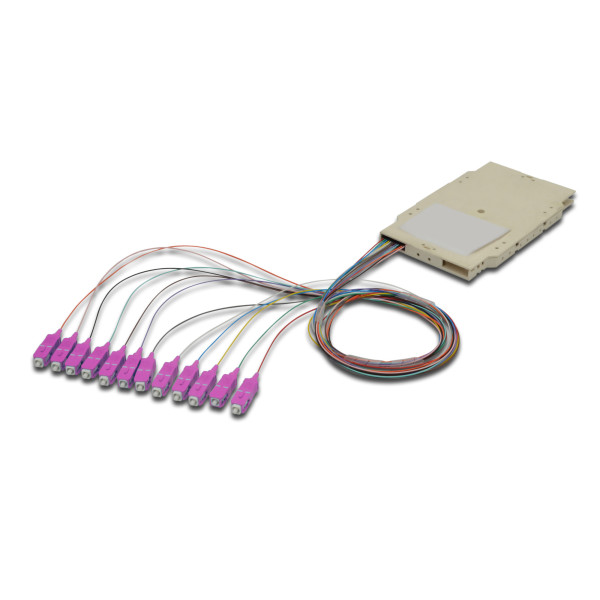 [ILWL_PG-SC-OM4-SPC] Cassetta di Giunzione Attrezzata con 12 Pigtail Fibra Multimodale OM4 SC 50/125 2m
