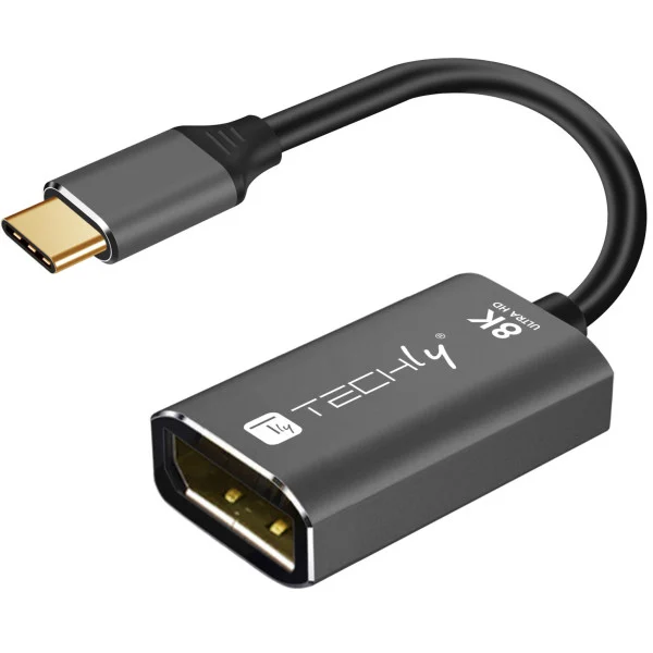 [IADAP_USB-C-DP8] Adattatore USB-C™ 3.2 a Displayport 1.4 8K@60Hz 15 cm