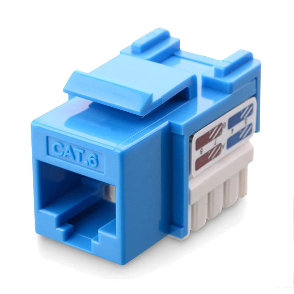 [IWP-MD_C6_BLT] Frutto Keystone RJ45 Cat.6 UTP IDC 90&deg; Blu