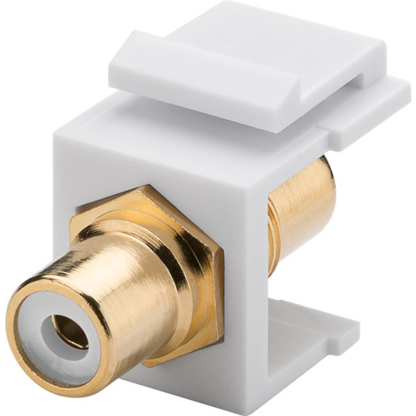 Modulo Keystone Cinch/RCA Bianco