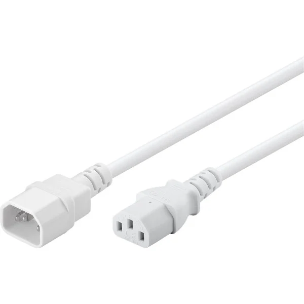 [ICOC_03-NC-01WH] Cavo prolunga VDE C13 F a C14 M 1m Bianco