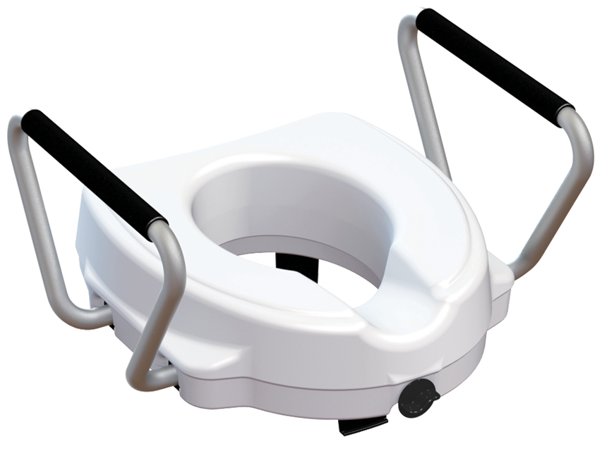 [27750] RIALZO WC con braccioli fissi - 12,5 cm