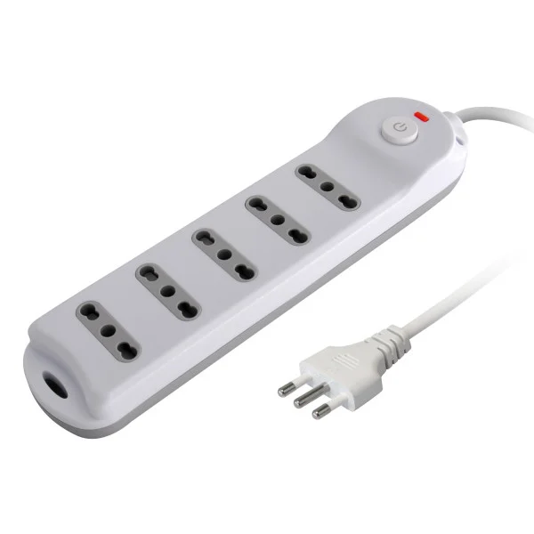 [IUPS-PCP-5BI10A] Presa Multipla a 5 Posti Italiana Bipasso Spina 10A