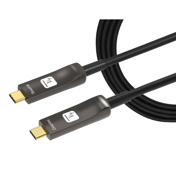 [ICOC_U3C-HY-010] Cavo Audio/Video Ottico Attivo USB-C™ M/M AOC Fibra Ottica 4K 10m