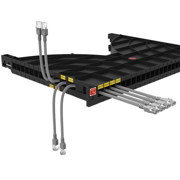 Mensola Gestione Cavi su Rack 19'' 24 Porte P.800 mm