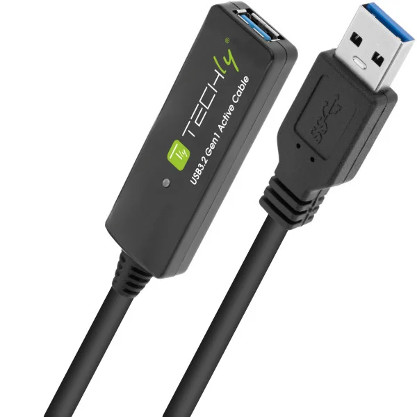 [ICUR30100G] Cavo Prolunga Attivo USB3.2 SuperSpeed+ Estensore di Segnale 10m Nero