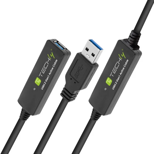 [ICUR30200G] Cavo Prolunga Attivo USB3.2 SuperSpeed+ Estensore di Segnale 20m Nero
