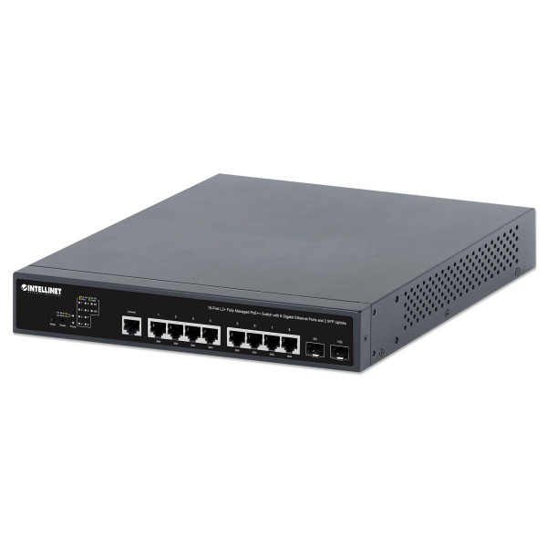 [I-SWHUB_POE-003] Switch PoE++ 10 porte L2 Fully Managed con 8 porte Ethernet Gigabit e 2 SFP Uplink