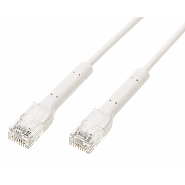Cavo Slim Patch di Rete Pieghevole in Rame Cat.6A U/UTP 1m Bianco