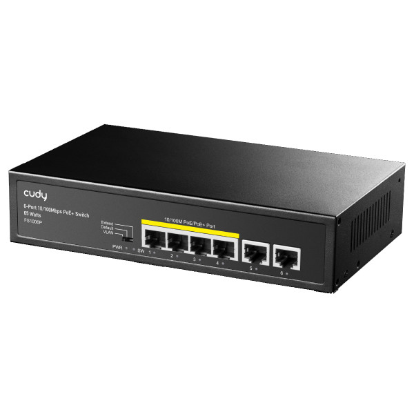 [ICU-FS1006P] Switch PoE+ 6 Porte 10/100M 60W, FS1006P