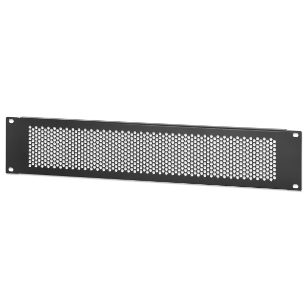 [I-CASE_BLANK-2-BKV2] Pannello Cieco Ventilato per Armadi Rack 19'' 2U Nero