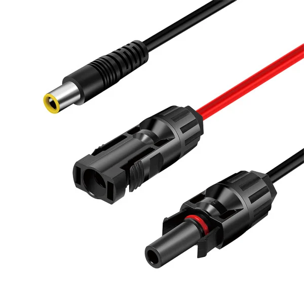 [IUPS-FSP-CABLE18] Cavo Adattatore Pannello Solare DC7909/M a 2x MC4/MF Rame Nero/Rosso 1,8m