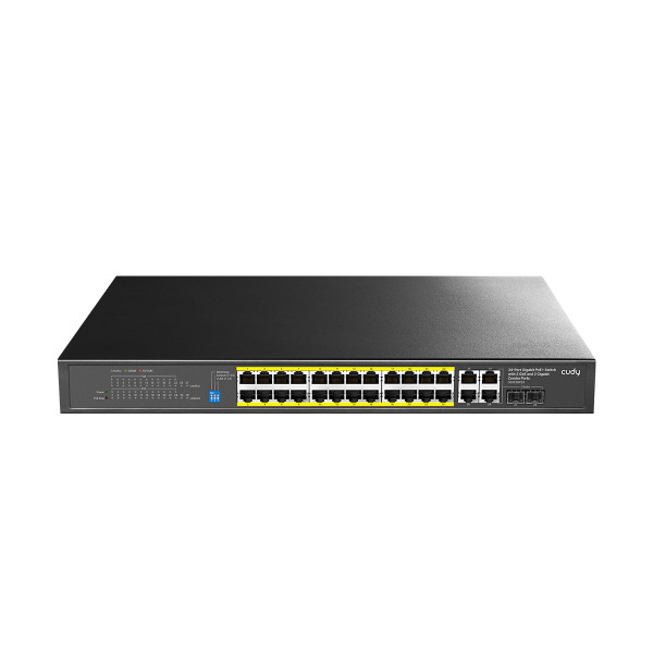 [ICU-GS1028PS2] Switch Gigabit 24 Porte GbE, 2 Uplink GbE, 2 Uplink GbE/SFP Combo, GS1028PS2