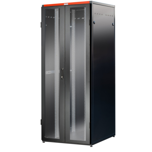 Armadio Rack NextGen 19'' 800x800 42U Doppia Porta Grigliata Nero