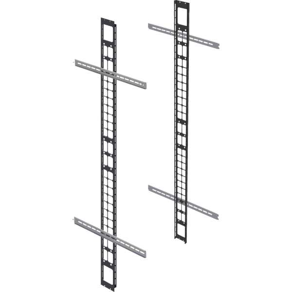 [I-CASE_CNLP-1BK] Canala Discesa Cavi per Armadi Rack 19'' Profondi 600 mm Nero