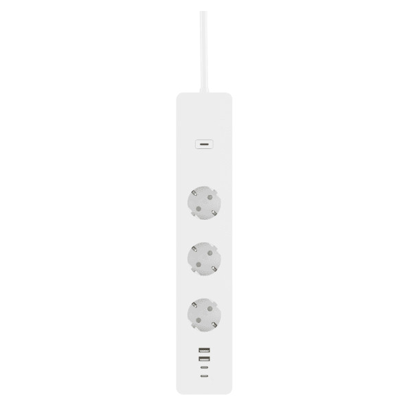 [IC-WO6132] Multipresa Intelligente 3 Prese Schuko 4 USB Controllo Vocale, R6132