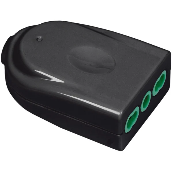 [IPW-PR16F-B] Presa Bipasso Italiana 2P+T 16A Nero