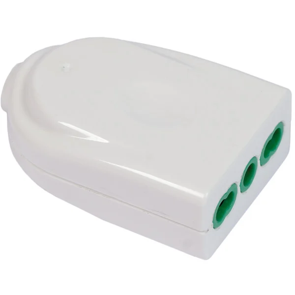 Presa Bipasso Italiana 2P+T 16A Bianco
