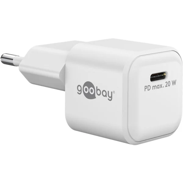 [IPW-USB-20WQW2] Alimentatore Caricatore Rapido USB-C™ PD GaN Nano 20W 3A Bianco