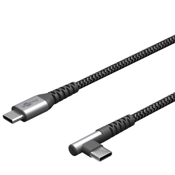 [ICOC_MU3C-920-TS] Cavo USB-C™ Maschio Angolato a USB-C™ Dritto 2m