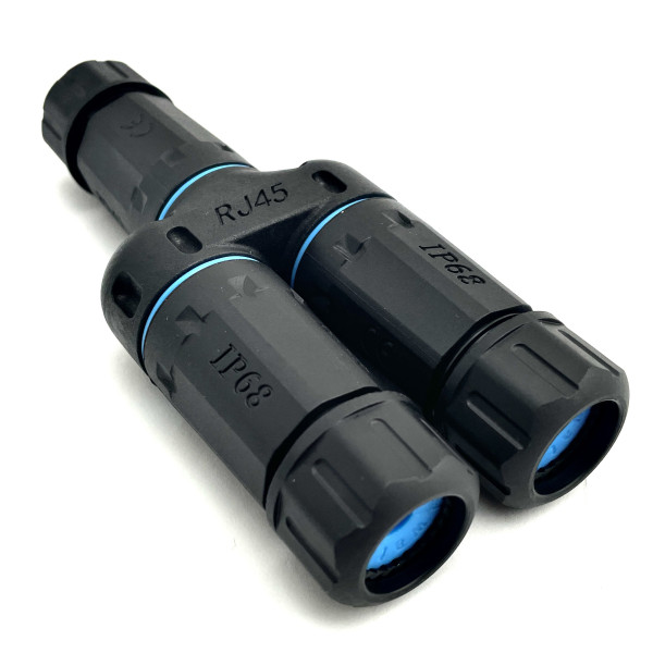 Accoppiatore Adattatore Cat.6 RJ45 1F/2F Configurazione 1:1 Impermeabile IP68