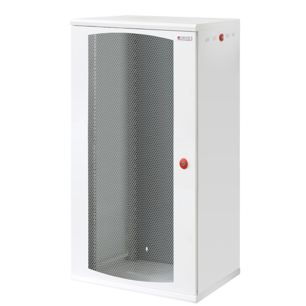 [I-CASE_EW-2022WH6V] Armadio Rack 19'' a muro 22U sezione unica P 600mm Porta Grigliata Bianco