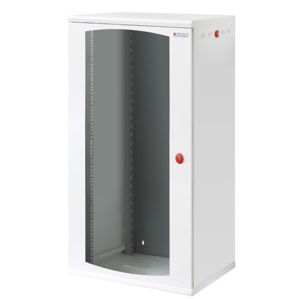 Armadio Rack 19'' a muro 22 unit&agrave; sezione unica prof. 600mm Bianco