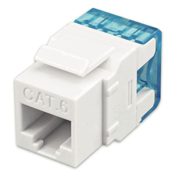 Frutto Keystone RJ45 UTP Cat.6 180&deg; Bianco