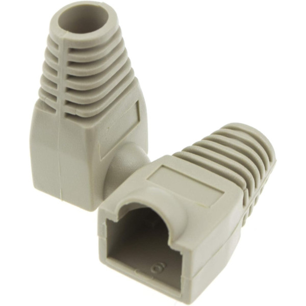 [IWP-CBOOT-GRT] Copriconnettore per Plug RJ45 6.0 mm Grigio 10 pz
