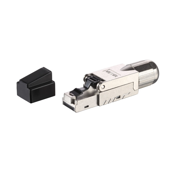 Plug RJ45 Cat.6A Schermato STP Tooless