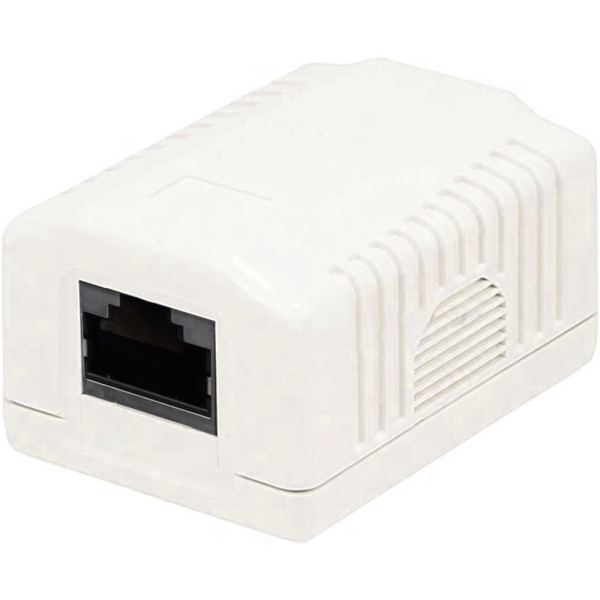 Presa a Muro con 1 Frutto RJ45 Cat.6A FTP Beige