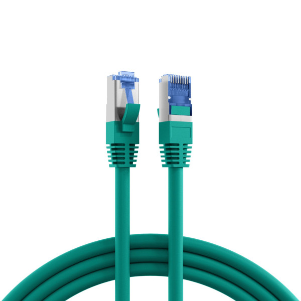 Cavo di Rete Patch in Rame Cat.6A S/FTP TPE Superflex Verde 1m