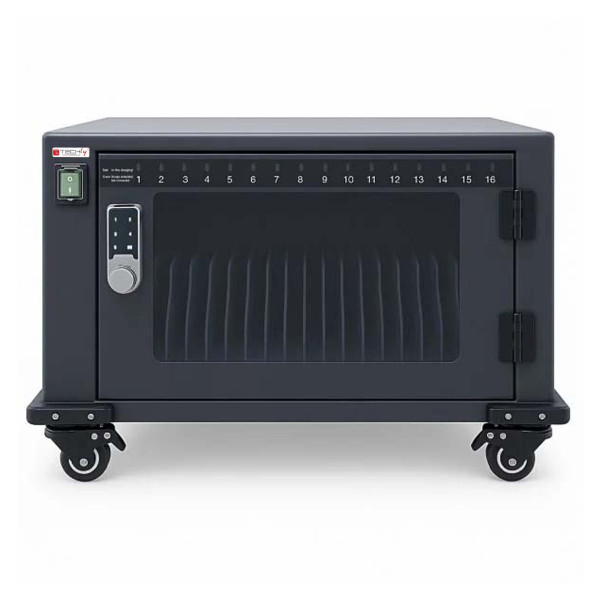 [I-CABINET-16DUCTY] Carrello Stazione di Ricarica Ventilato per 16 Dispositivi USB-C™
