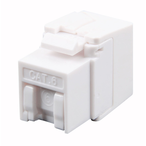 Frutto Keystone RJ45 Cat.6 UTP 180&deg; Toolless con Otturatore