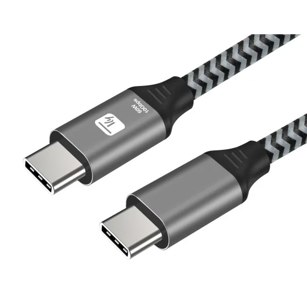 [ICOC_MU3CC-60W05B] Cavo USB-C™ Maschio 3.2 / USB-C™ Maschio 3A 60W 0,5m Alluminio